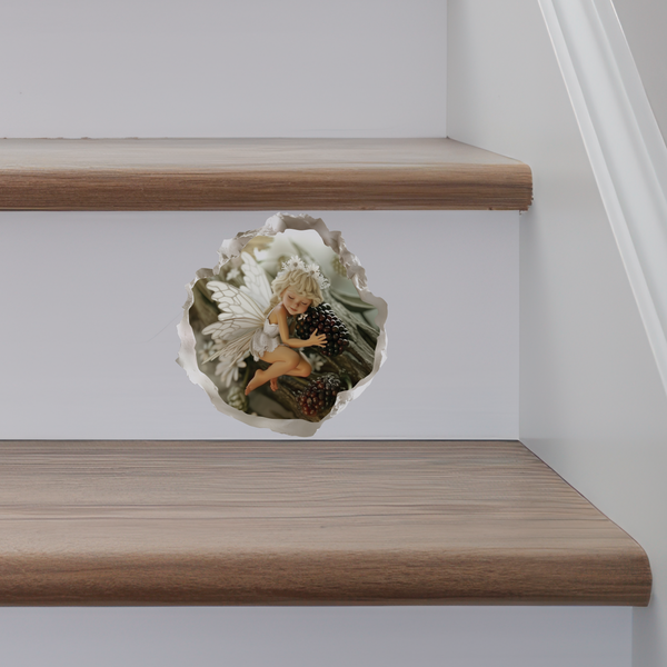 Blackberry Fairy Decal on stairs