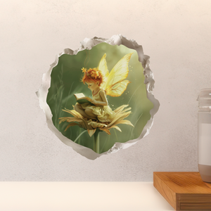 Reading Daisy Fairy Decal above countertop