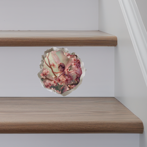 Cherry Blossom Fairy Decal on stairs