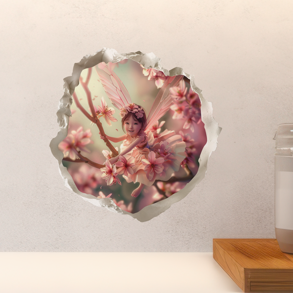 Cherry Blossom Fairy Decal above countertop