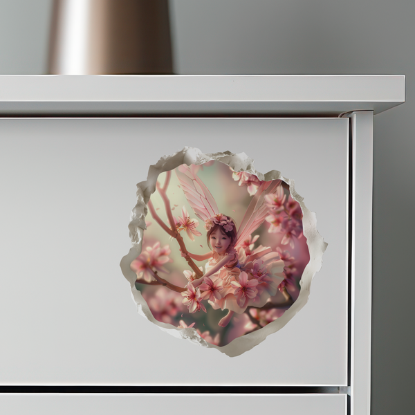Cherry Blossom Fairy Decal on dresser