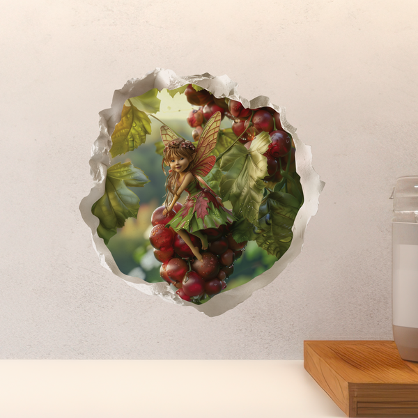 Grape Fairy Decal above countertop