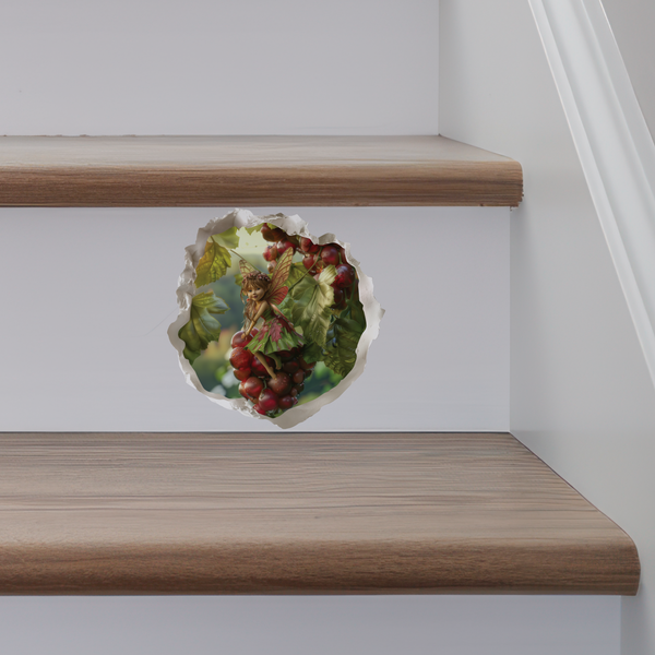 Grape Fairy Decal on stairs