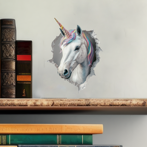 Unicorn Decal with books