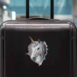 Unicorn Decal on luggage