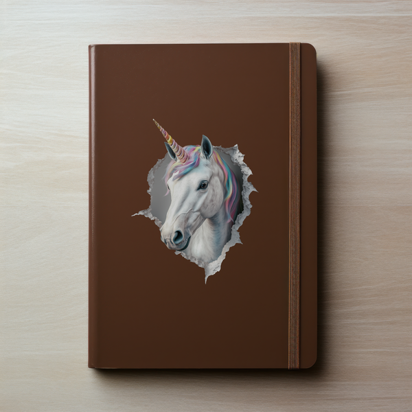 Unicorn Decal on notebook