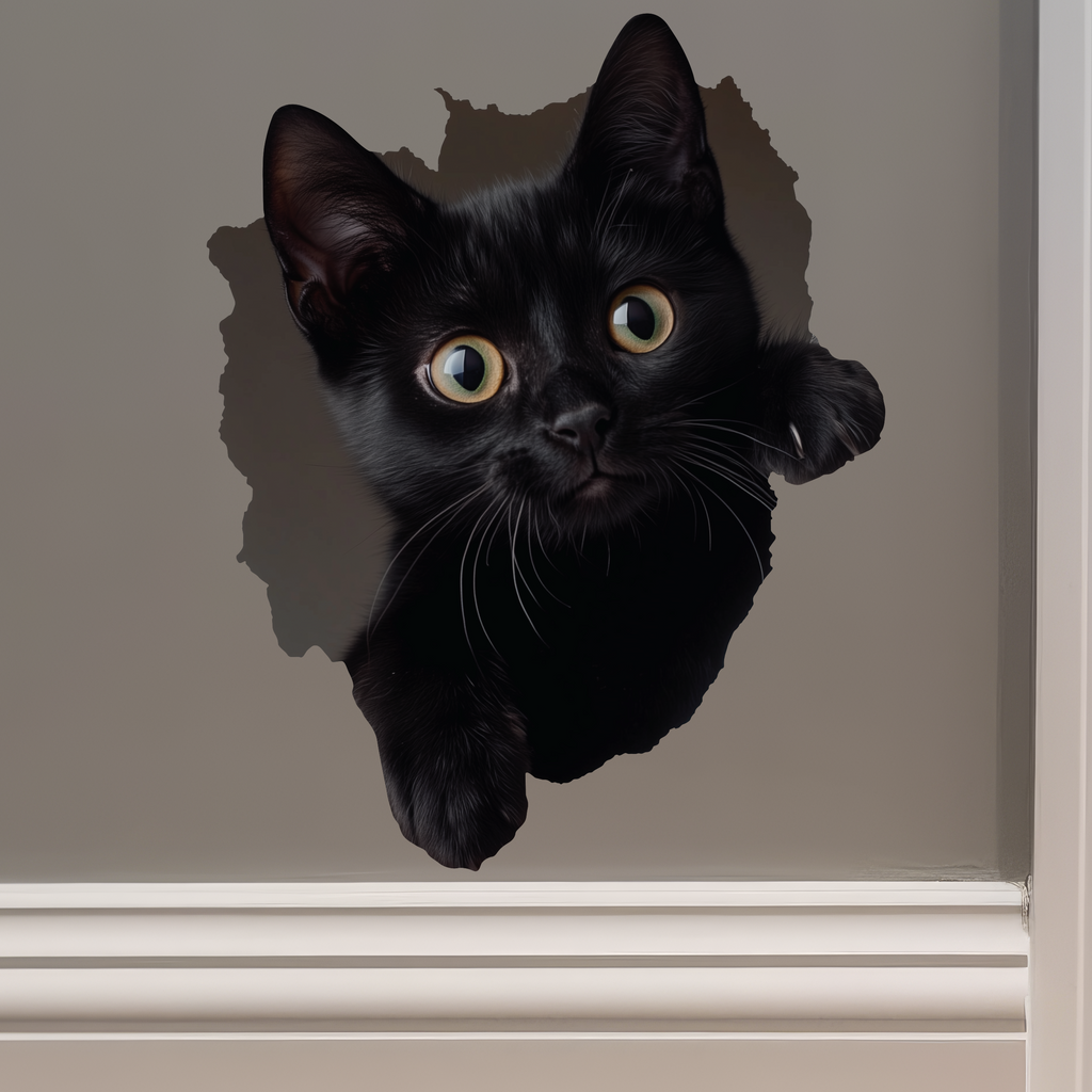 Black Cat Decal on wall