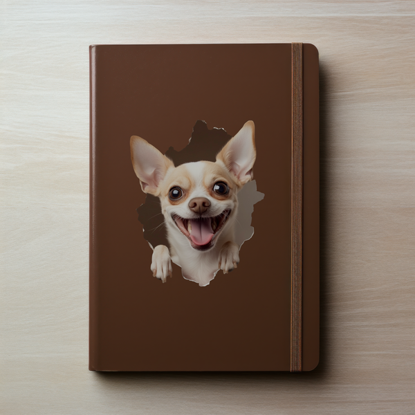 Chihuahua Decal on notebook