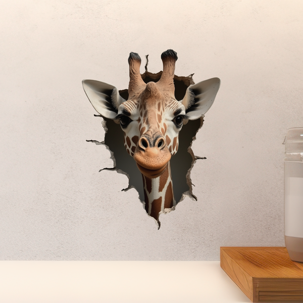 Giraffe Decal above countertop