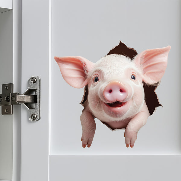 Mini Pig Wall Hole Sticker 