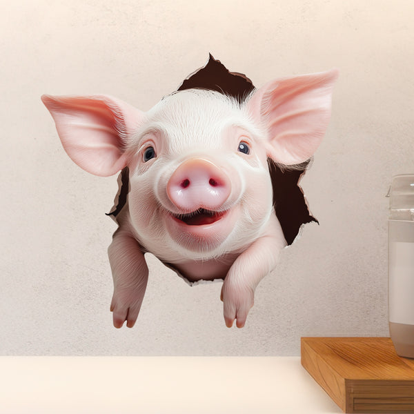 Mini Pig Wall Hole Sticker 
