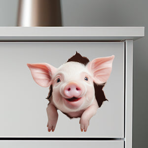 Mini Pig Wall Hole Sticker 