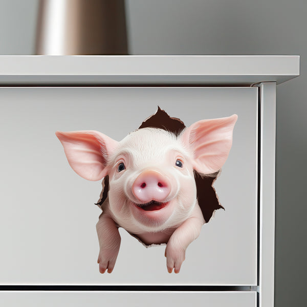 Mini Pig Wall Hole Sticker 