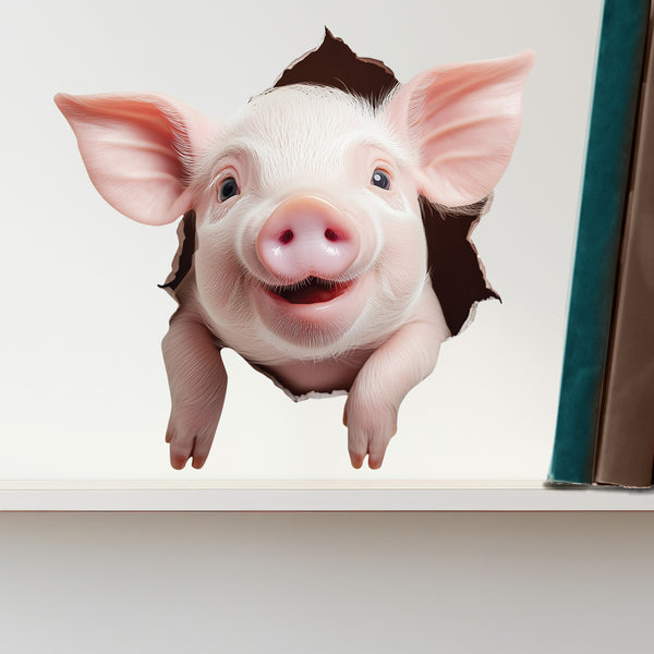 Mini Pig Wall Hole Sticker 