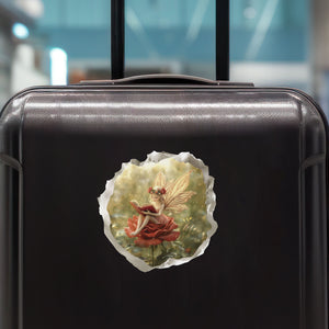 Reading Rose Fairy Decal