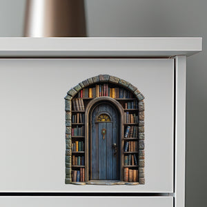 Library Fairy Door Decal