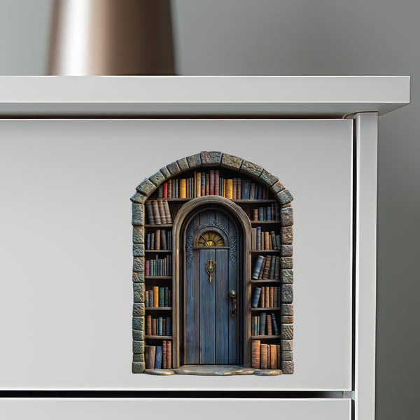 Library Fairy Door Decal