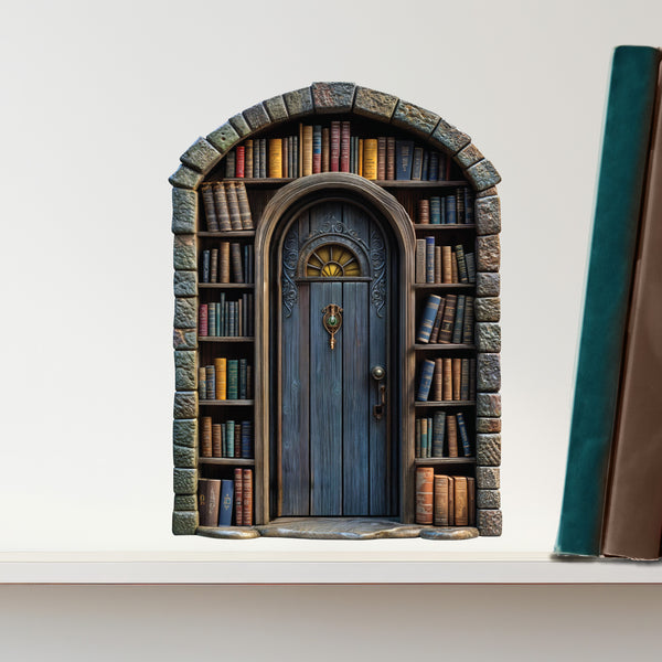 Library Fairy Door Decal