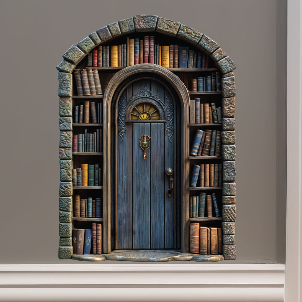 Library Fairy Door Decal