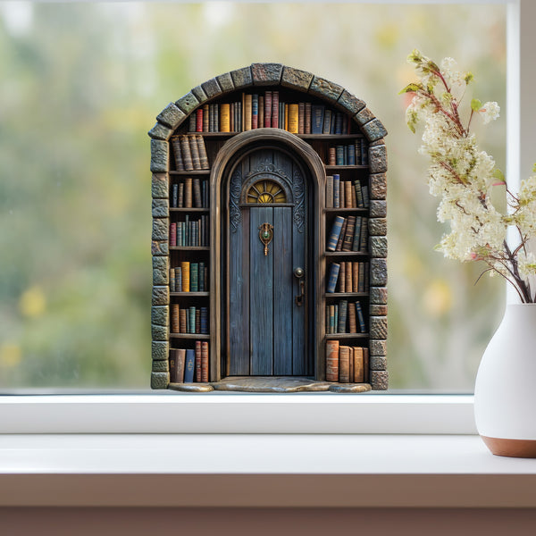 Library Fairy Door Decal