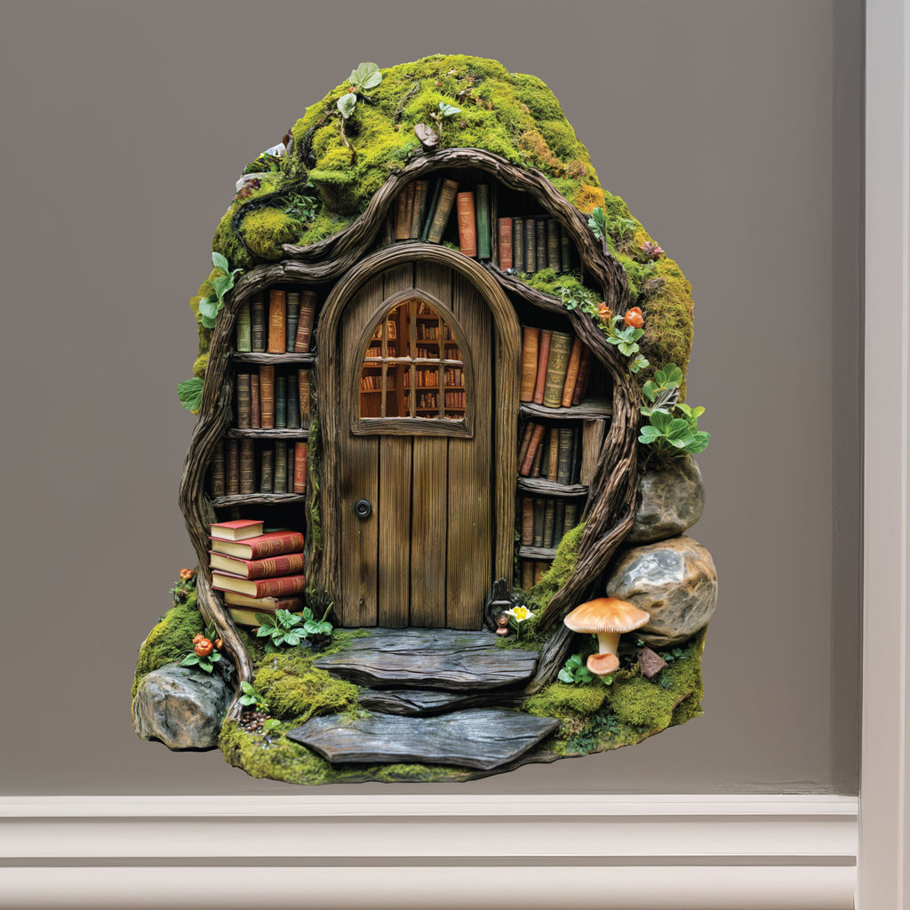 Library Fairy Door Decal