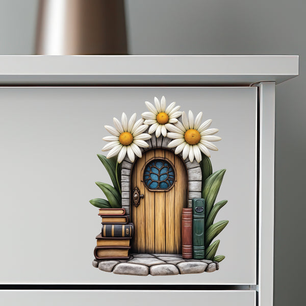 Daisy Fairy Door Decal