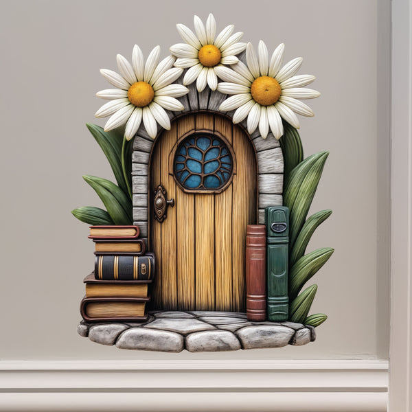 Daisy Fairy Door Decal
