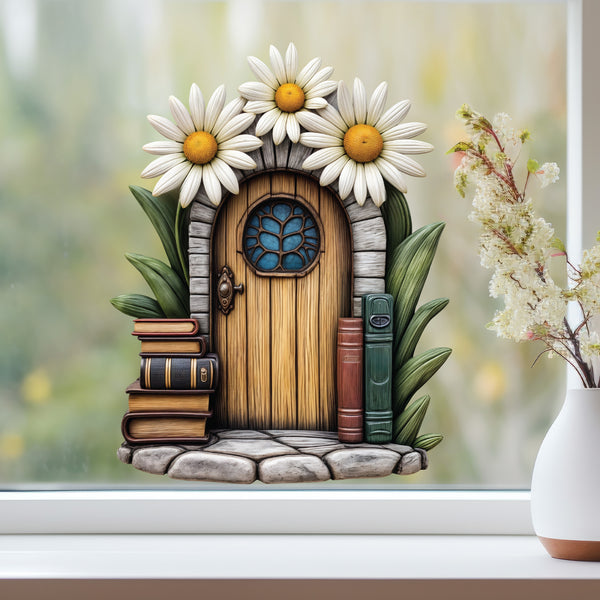 Daisy Fairy Door Decal