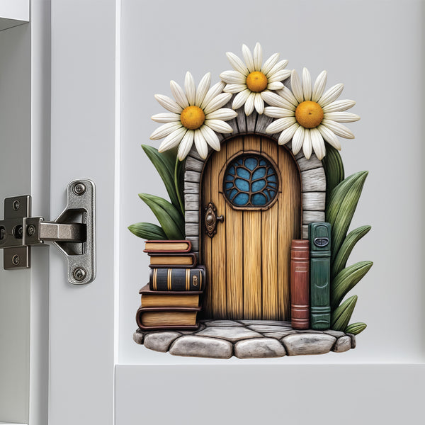 Daisy Fairy Door Decal