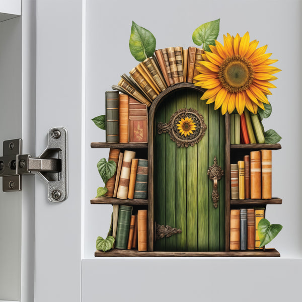 Sunflower Fairy Door Decal