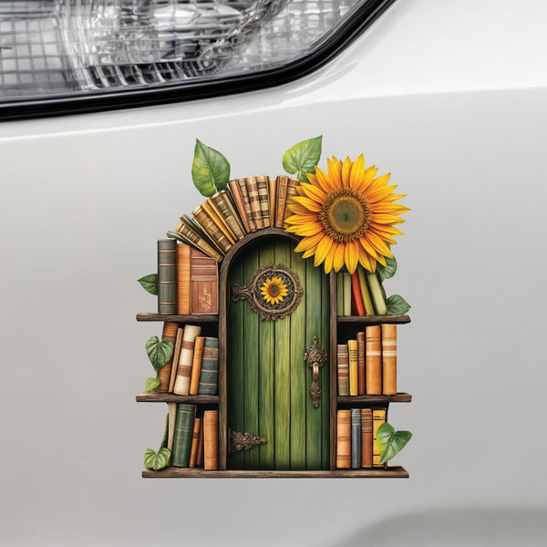 Sunflower Fairy Door Decal
