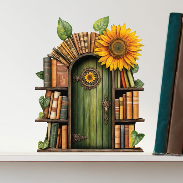 Sunflower Fairy Door Decal