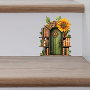 Sunflower Fairy Door Decal