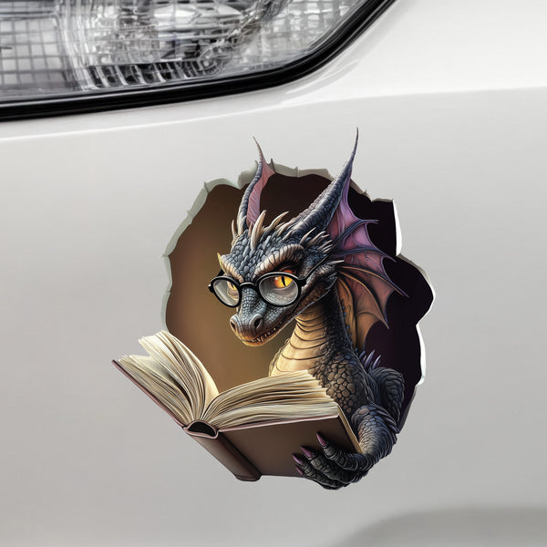 Dragon Reading Wall Decal