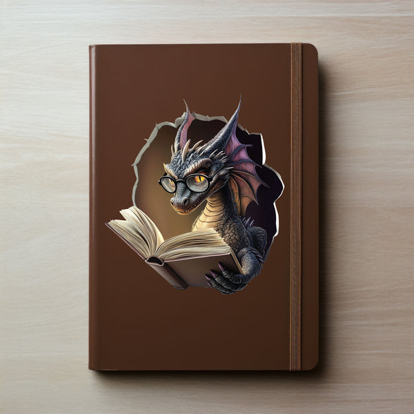 Dragon Reading Wall Decal