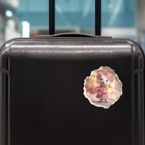 Be My Valentine Mouse Hole Decal