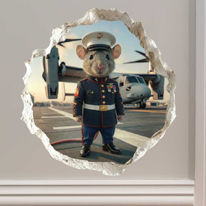 Marine Corps Military Mouse Hole Decal