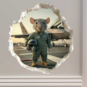Air Force Military Mouse Hole Decal