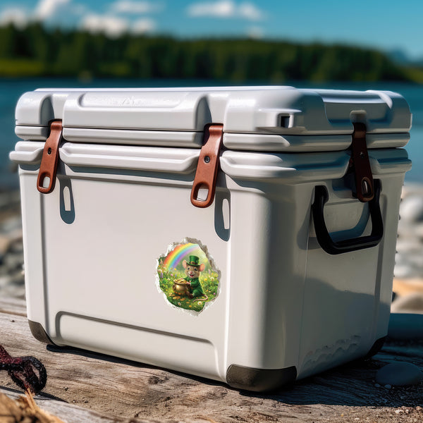 Saint Patrick's Day Leprechaun Mouse Hole Decal