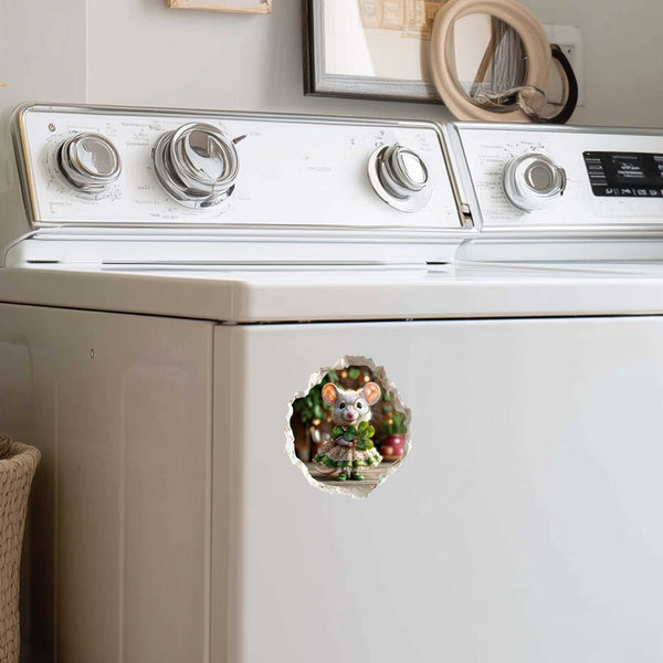 Shamrock Sweetie St. Patrick’s Day Mouse Hole Decal