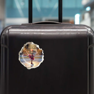 Figure Skating Mouse Hole Decal