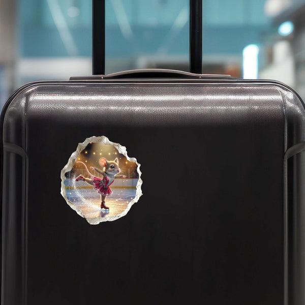 Figure Skating Mouse Hole Decal