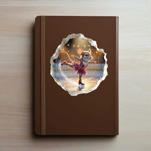Figure Skating Mouse Hole Decal