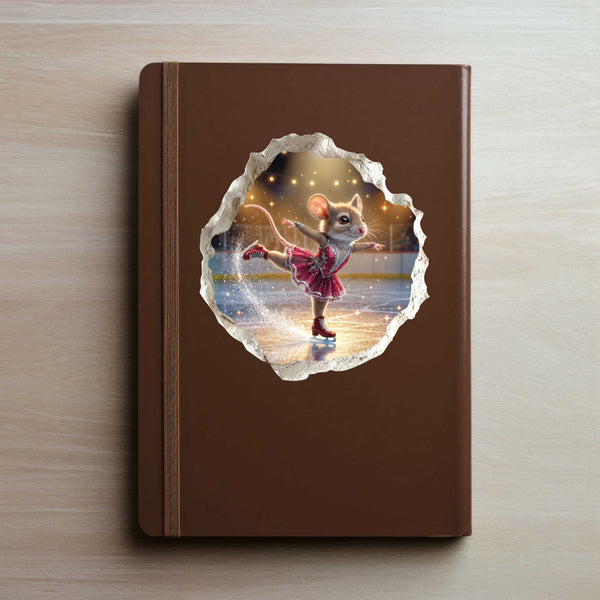 Figure Skating Mouse Hole Decal