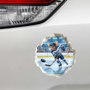Ice Hockey Mouse Hole Decal