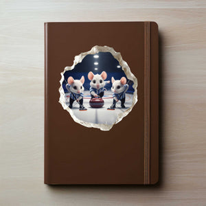 Curling Mouse Hole Decal