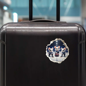 Curling Mouse Hole Decal