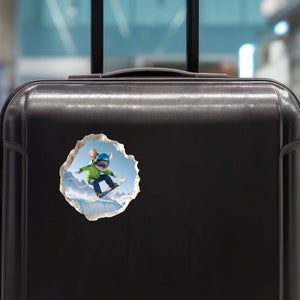 Snowboarding Mouse Hole Decal