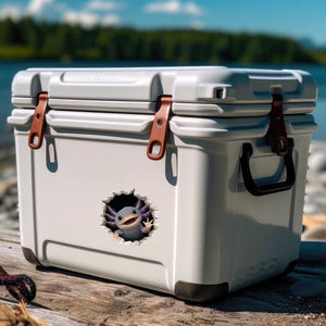 Lavender Axolotl Wall Hole Decal