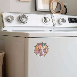 My Best Bunny Mouse Hole Decal
